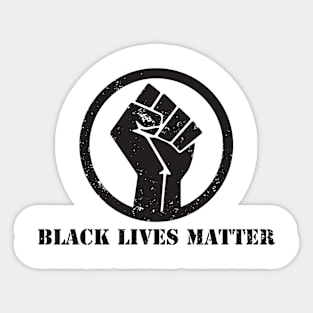 BLACK LIVES MATTER FIST T SHIRT Sticker
